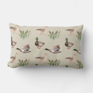 Duck Hunting Throw Pillow Mallard Lendenkissen