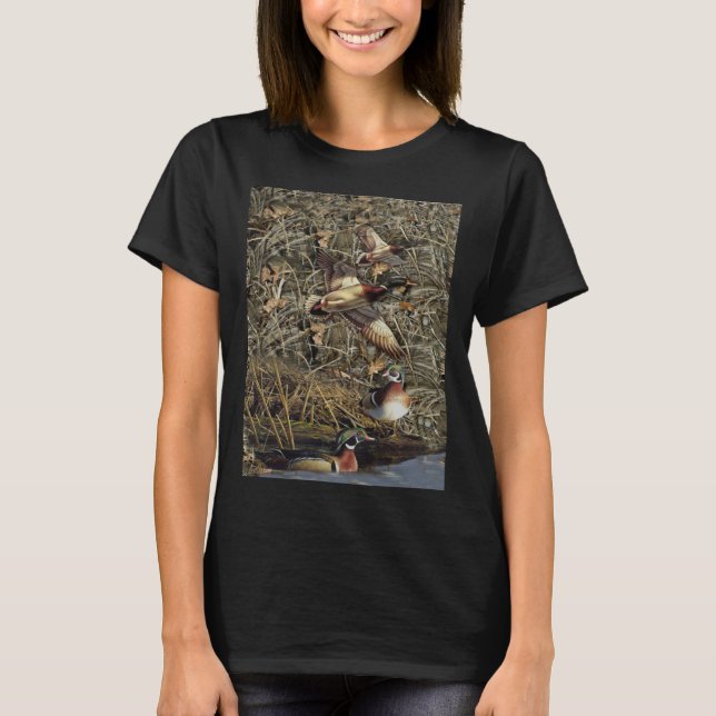 Duck Hunting waterfowl camo T-Shirt (Vorderseite)