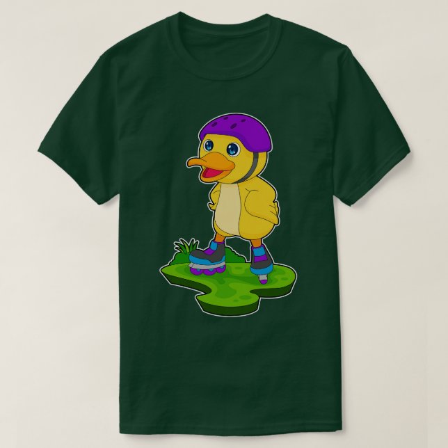 Duck Inline Skaten Roller Skate T-Shirt (Design vorne)