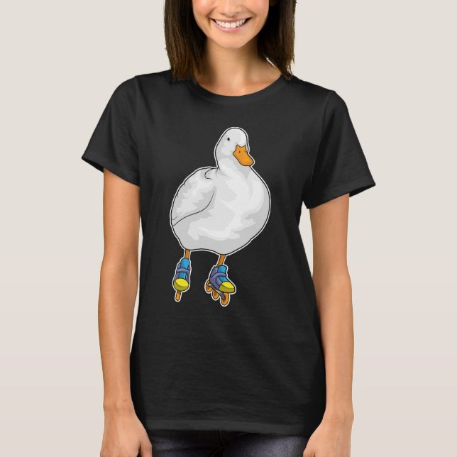 Duck Inline Skaten Roller Skate T-Shirt (Vorderseite)