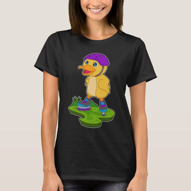 Duck Inline Skaten Roller Skate T-Shirt (Vorderseite)