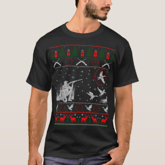 Duck Jagd Jäger Weihnachtsgeschenk hässlich Weihna T-Shirt