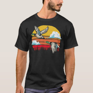Duck Jagd Vintag 80er Sun Funny Retro Schwarzes La T-Shirt
