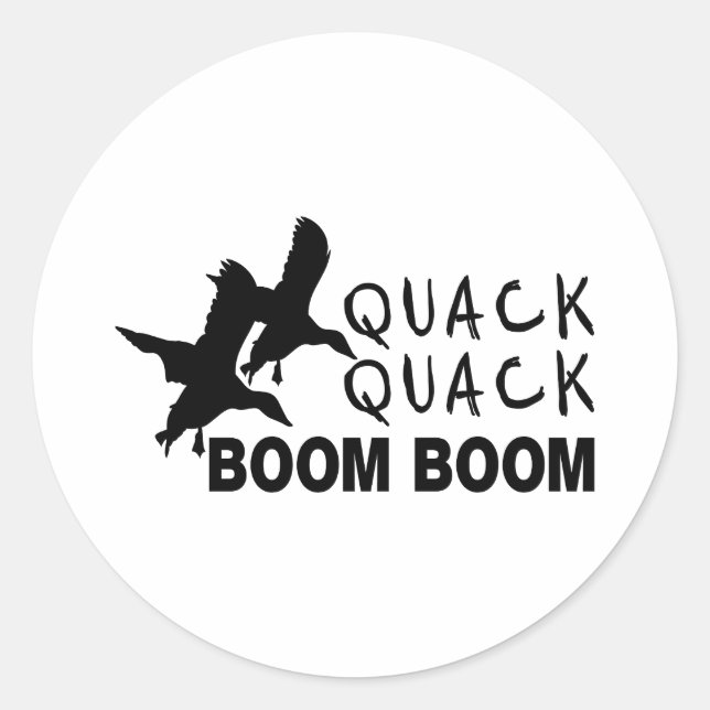DUCK JUNTING RUNDER AUFKLEBER (Vorderseite)