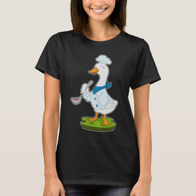 Duck Koch Kochlöffel T-Shirt (Vorderseite)