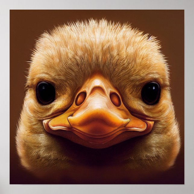 Duck Life like Portrait Beak mit gelben Federn Poster (Vorne)