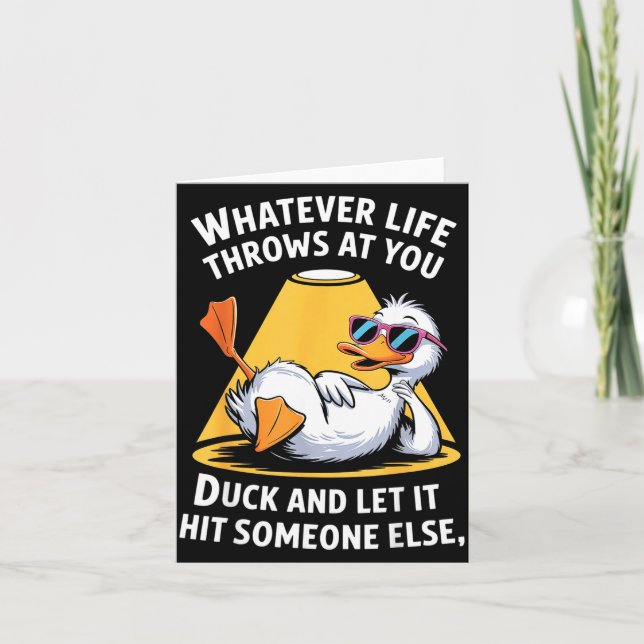 Duck Lover Funny Quote For Men Women Boys Kids Gra Karte (Vorderseite)