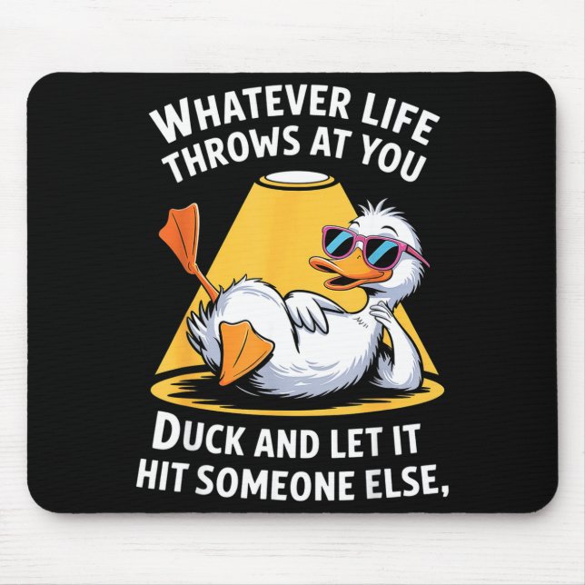 Duck Lover Funny Quote For Men Women Boys Kids Gra Mousepad (Vorne)