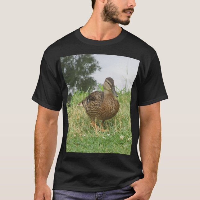 Duck Mallard Bird Frauenfoto T-Shirt (Vorderseite)