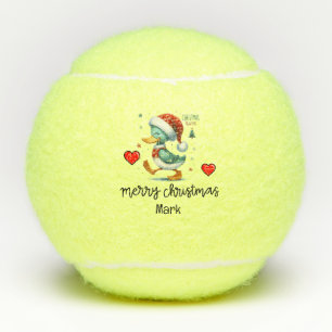 Duck Merry Christmas Thema für Tennis Player Tennisbälle