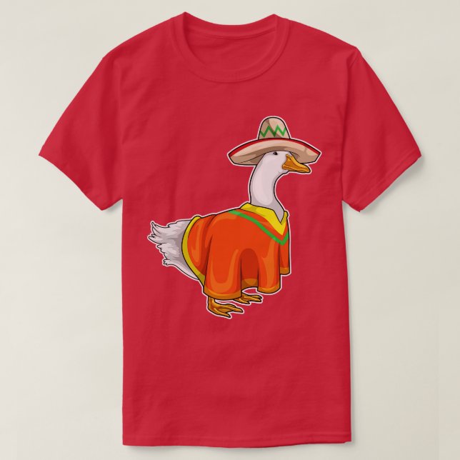 Duck Mexican Hat Poncho T-Shirt (Design vorne)