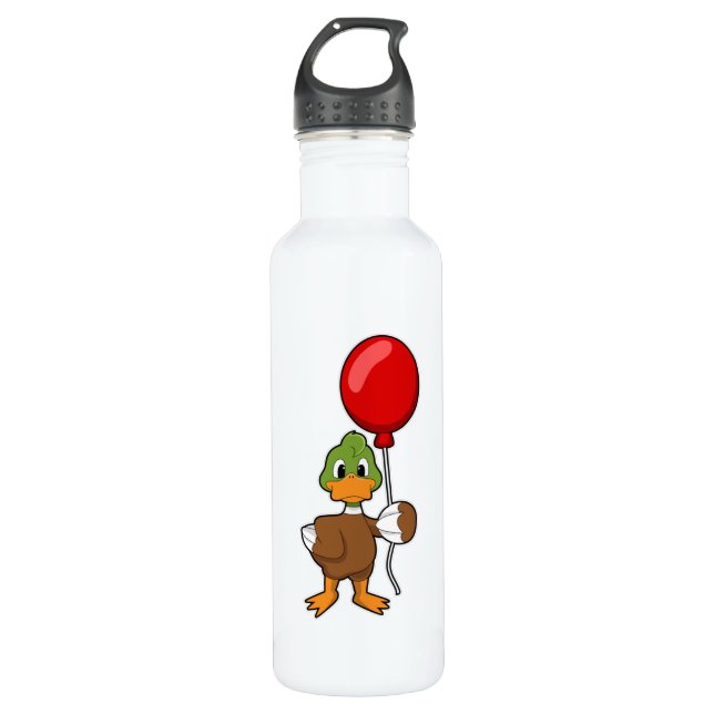 Duck mit Balloon Edelstahlflasche (Vorderseite)