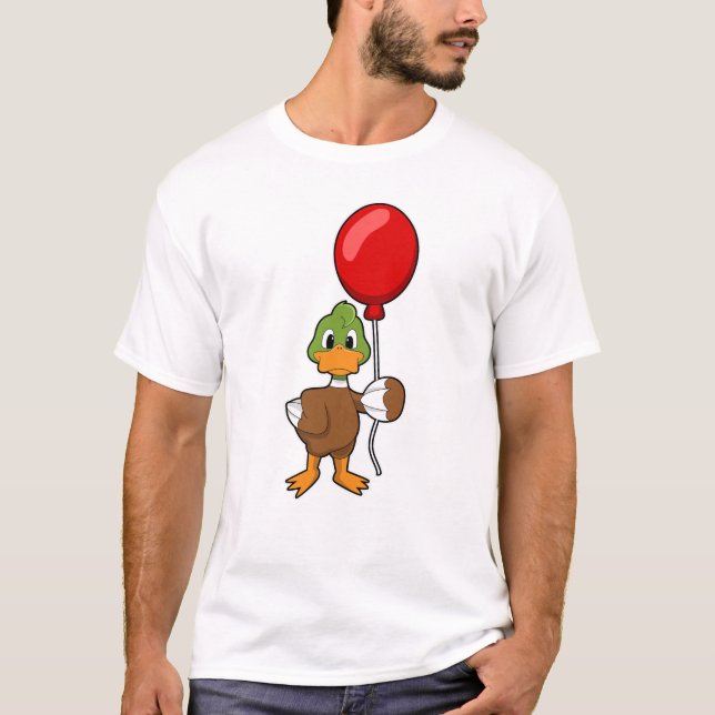 Duck mit Balloon T-Shirt (Vorderseite)