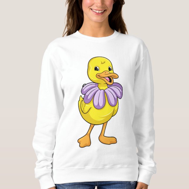 Duck mit Daisy Sweatshirt (Vorderseite)