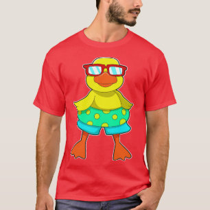 Duck mit Swim Ring Sonnenbrille T-Shirt