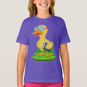 Duck Nerd Book Glasses T-Shirt