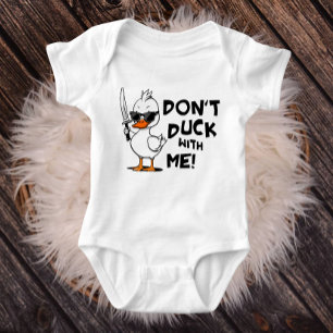 Duck nicht mit meinem Baby-Bodysuit Baby Strampler