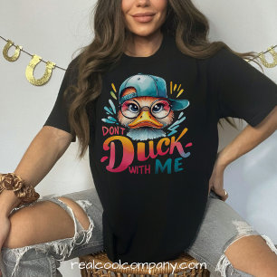 Duck nicht mit mir Freches Benehmen Zitat Damen Tri-Blend Shirt