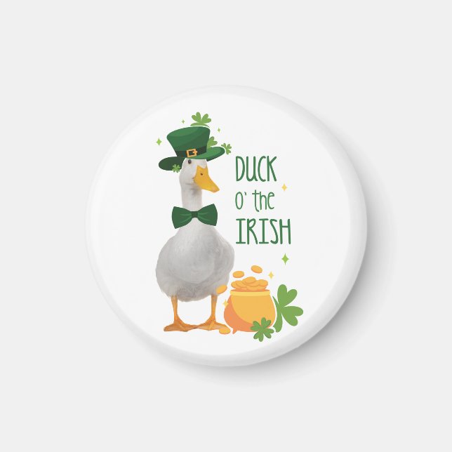 Duck o' the Irish St Patricks Day Magnet (Vorne)