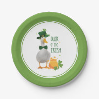 Duck o' the Irish St Patricks Day Paper Plates