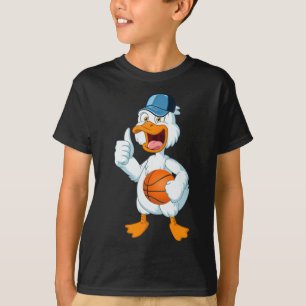 Duck Playing Basketball Kostüm Basketball Spieler T-Shirt