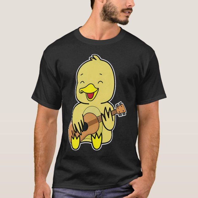 Duck Playing Guitar T-Shirt (Vorderseite)