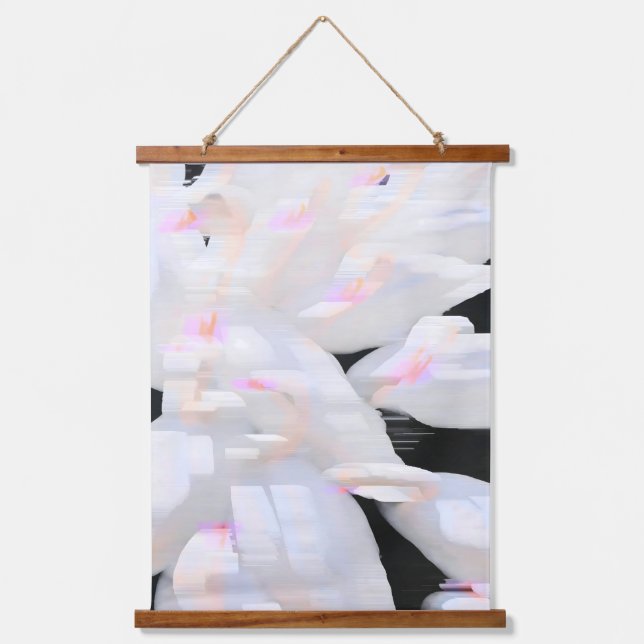 Duck Pond Haze Wandteppich Mit Holzrahmen (Vorderseite)