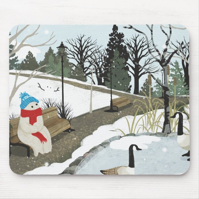 Duck Pond - Winter Mousepad (Vorne)