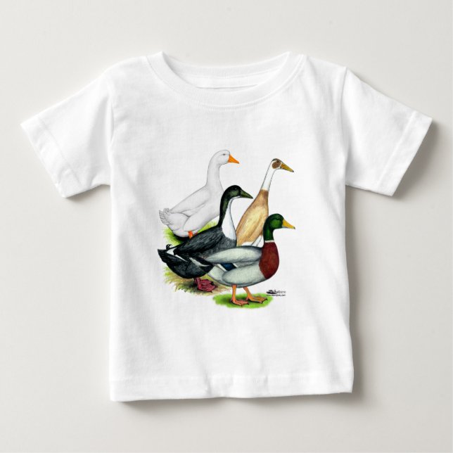 Duck Quartet Baby T-shirt (Vorderseite)
