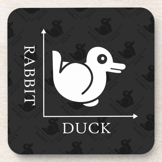 Duck Rabbit Illusion Getränkeuntersetzer (Vorderseite)