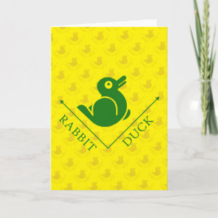 Duck Rabbit Illusion Karte