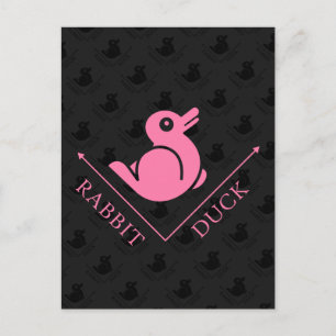 Duck Rabbit Illusion Postkarte