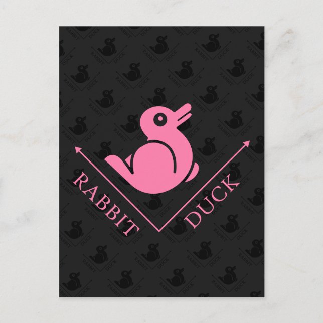 Duck Rabbit Illusion Postkarte (Vorderseite)