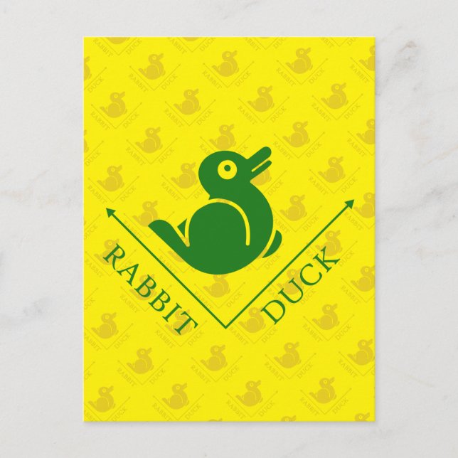 Duck Rabbit Illusion Postkarte (Vorderseite)