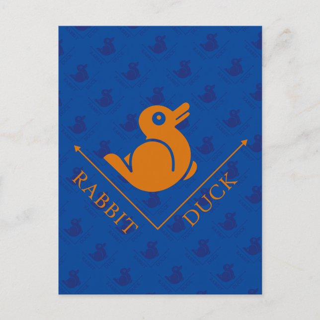 Duck Rabbit Illusion Postkarte (Vorderseite)