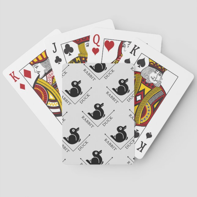 Duck Rabbit Illusion Spielkarten (Rückseite)