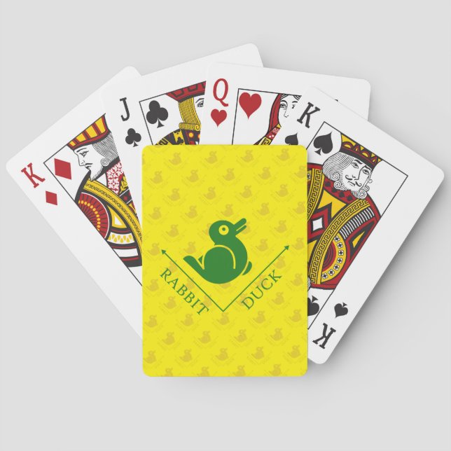 Duck Rabbit Illusion Spielkarten (Rückseite)