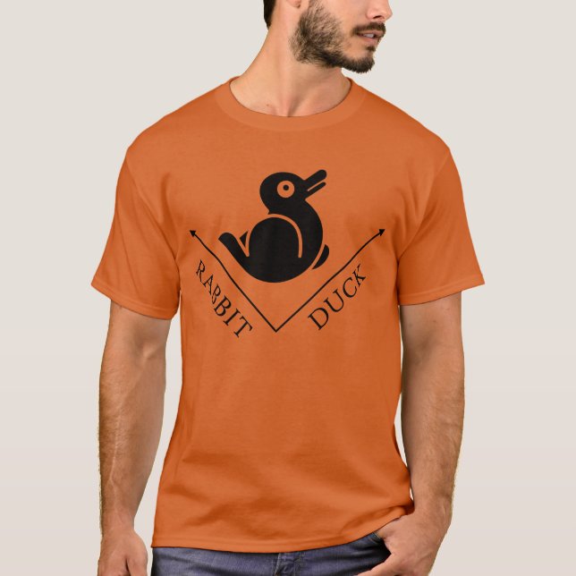Duck Rabbit Illusion T-Shirt (Vorderseite)