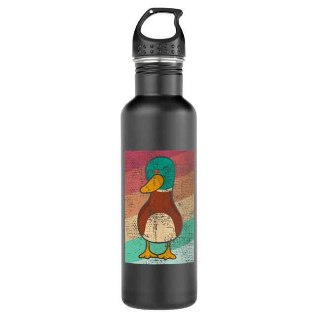 Duck Retro Edelstahlflasche (Vorderseite)