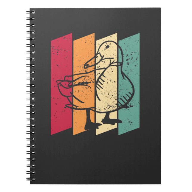 Duck Retro Notizblock (Vorderseite)