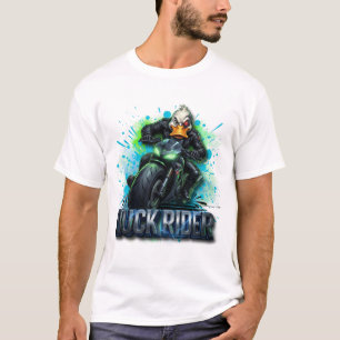 Duck Rider 3D Cyber-Enten-Motorrad-T-Shirt T-Shirt