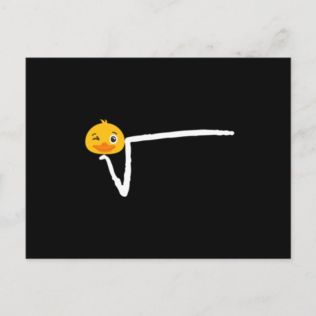 Duck Root T - Shirt N-TE Postkarte (Vorderseite)