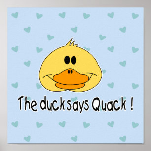 Duck Says Quack Poster