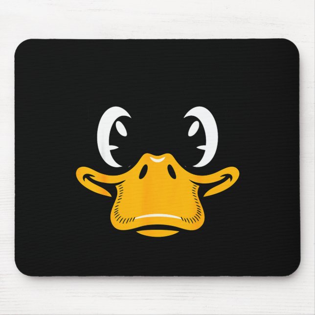 Duck Shirt Adult Kids Men Women Yellow Duck Face C Mousepad (Vorne)