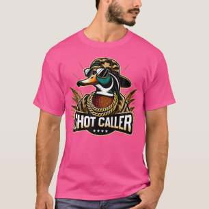Duck Shot Caller Funny Duck Hunter Jagd T-Shirt