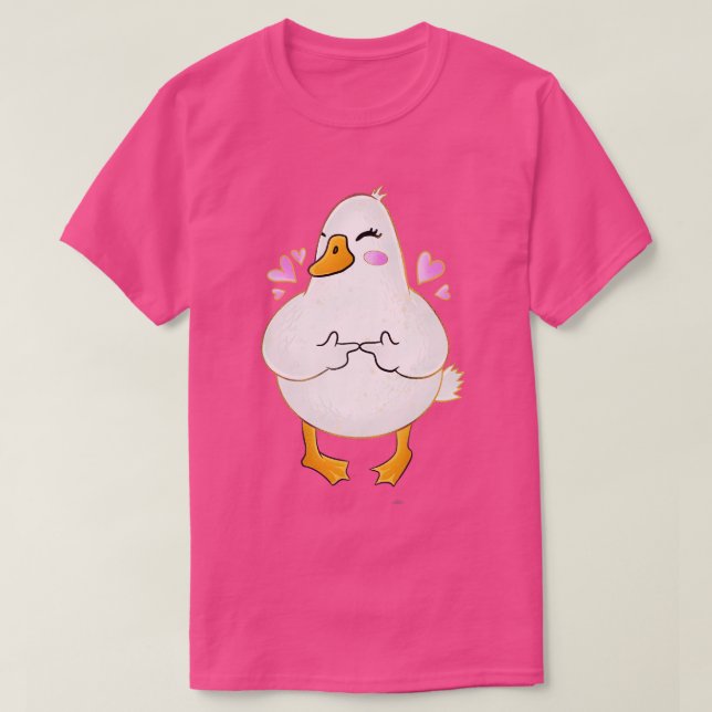Duck Shy Fingers T-Shirt (Design vorne)
