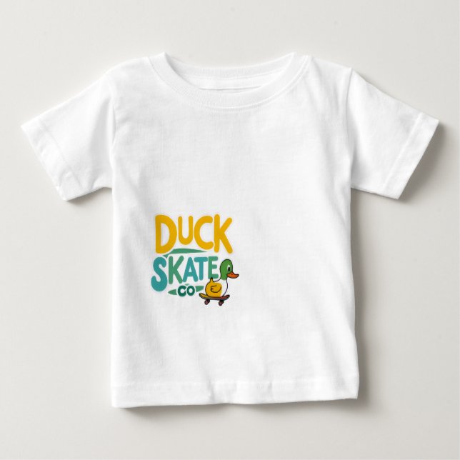 Duck Skate Co. Fun Skateboarding Duck T - Shirt (Vorderseite)