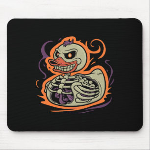 Duck Skeleton Rubber Duckie Costume Party Mousepad