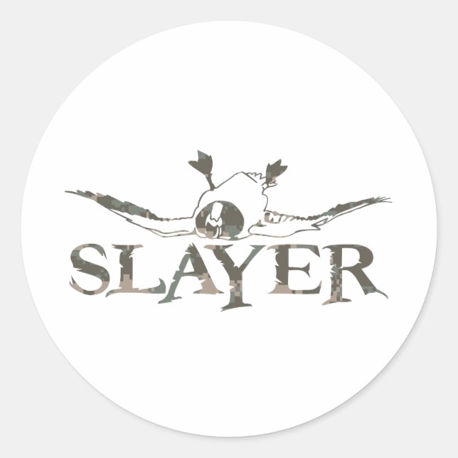 DUCK SLAYER RUNDER AUFKLEBER (Vorderseite)