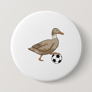 Duck Soccer Player Soccer Button